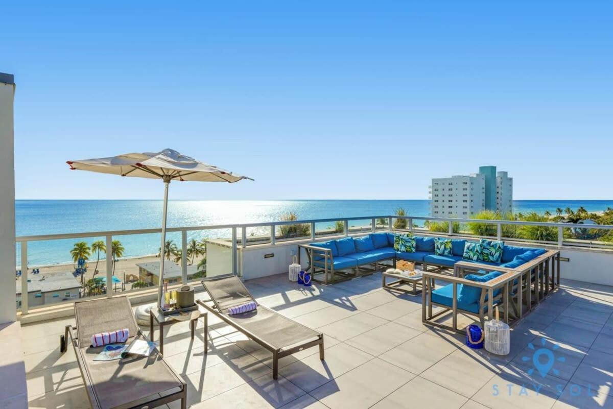 Beachfront Condo-Roofto Pool- 2 Bedrooms 2 Bedroom ! Hollywood Eksteriør billede